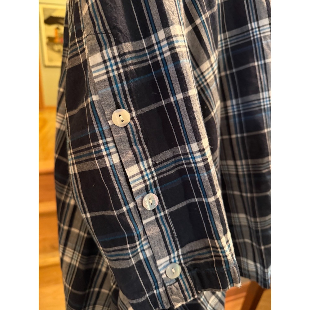 Extra large plaid button up flair shirt by Tulip - Picture 5 of 16